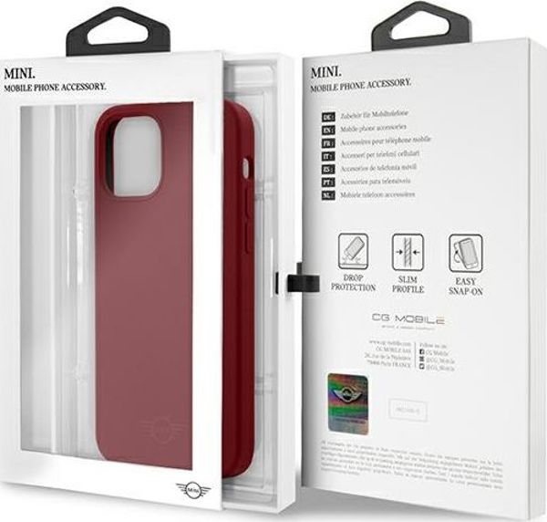 Mini Mini MIHCP12MSLTRE iPhone 12/12 Pro 6,1" σκληρή θήκη κόκκινη σιλικόνης Τόνος σε Τόνο