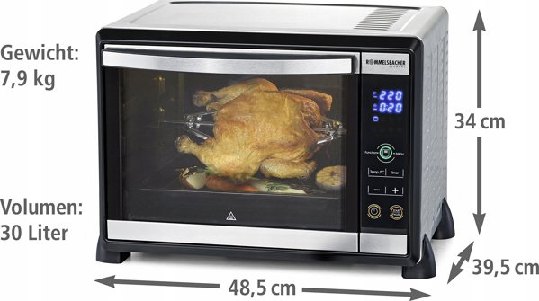 Μίνι φούρνος Rommelsbacher Rommelsbacher baking and barbecue BGE 1580 / E, μίνι φούρνος (ανοξείδωτο ατσάλι)