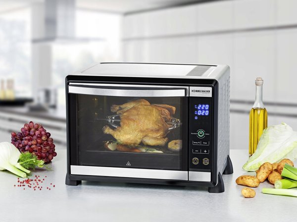 Μίνι φούρνος Rommelsbacher Rommelsbacher baking and barbecue BGE 1580 / E, μίνι φούρνος (ανοξείδωτο ατσάλι)
