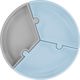 MINIKOIOI MINIKOIOI πιάτο με διαχωριστικά και βεντούζα PUZZLE, Mineral Blue/Powder Grey, 101390003