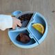 MINIKOIOI MINIKOIOI πιάτο με διαχωριστικά και βεντούζα PUZZLE, Mineral Blue/Powder Grey, 101390003