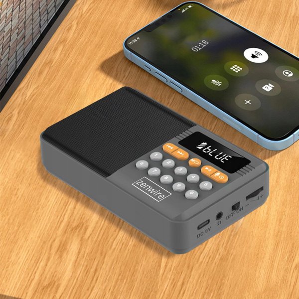 Μίνι Ράδιο FM Bluetooth Φορητό με Μπαταρίες - Κουζίνας Ασύρματο Ηχείο