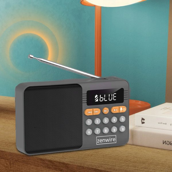 Μίνι Ράδιο FM Bluetooth Φορητό με Μπαταρίες - Κουζίνας Ασύρματο Ηχείο