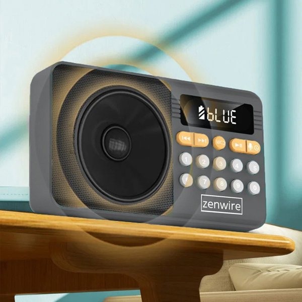 Μίνι Ράδιο FM Bluetooth Φορητό με Μπαταρίες - Κουζίνας Ασύρματο Ηχείο