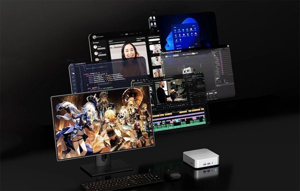 Mini PC GEEKOM A8 Ryzen 9 8945HS 32GB RAM 2TB + Win11 Pro