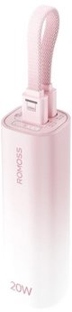 Μίνι Powerbank Romoss PSC05C 5000mAh 10,5W (ροζ)