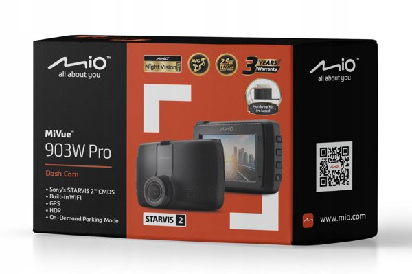 Mio | Car Dash Camera | MiVue 903W Pro | GPS | Wi-Fi