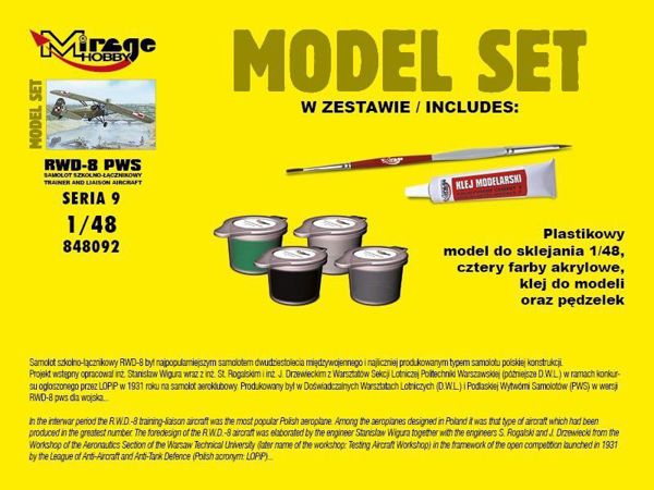 Mirage Software RWD-8 PWS model set (586913)