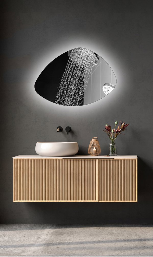 ΚΑΘΡΕΦΤΗΣ ΜΕ LED LUNA ORGANIC 50X70