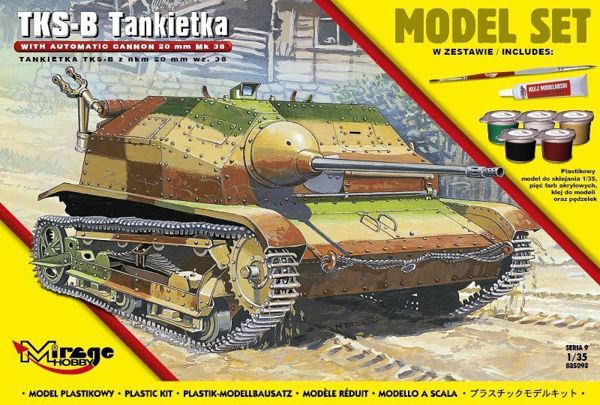 Mirage Tks-B tankette με 20mm MG wz38 Σετ (586915)