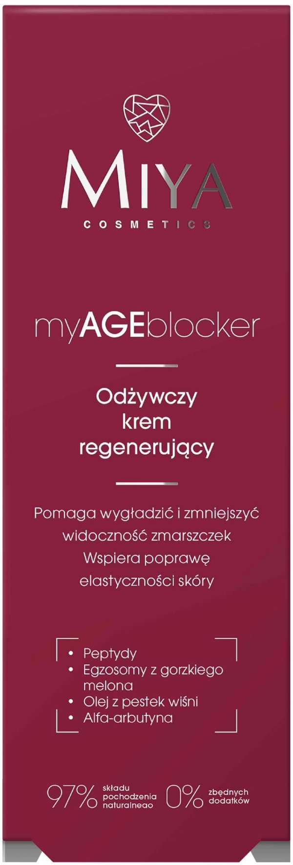 MIYA myAGEblocker Θρεπτική Αναζωογονητική Κρέμα 50 ml