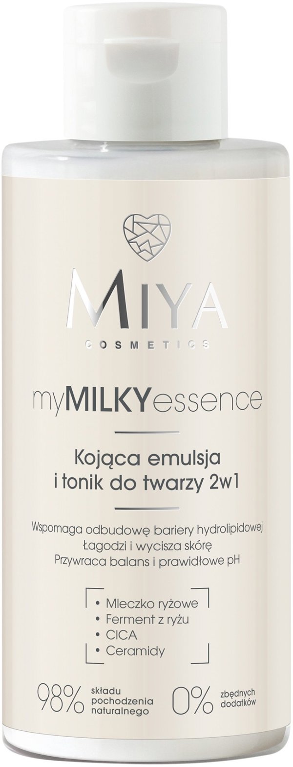 MIYA myMILKYessence Καταπραϋντική γαλάκτωμα και τονωτική λοσιόν προσώπου 2 σε 1 150 ml