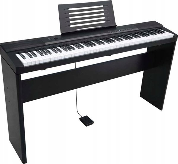 MK ML-881 Ξύλινη Βάση για Ψηφιακό Πιάνο, Καφέ (14389378)