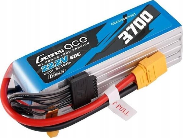 ML Μπαταρία Lipo Gens ace G-Tech 3700mAh 22.2V 60C 6S1P XT90