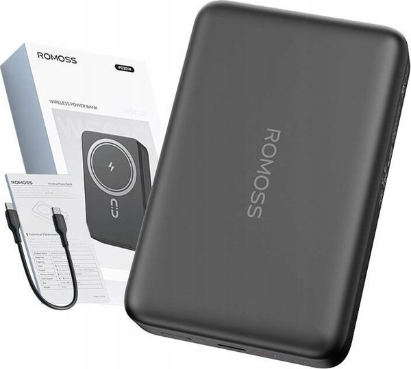 ML Powerbank Romoss WSC10 10000mAh 20W (μαύρο)