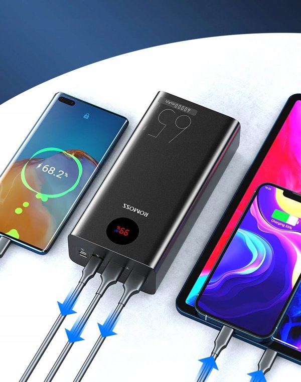 ML Powerbank Romoss PEA40 Pro 40000mAh, 65W (czarny)