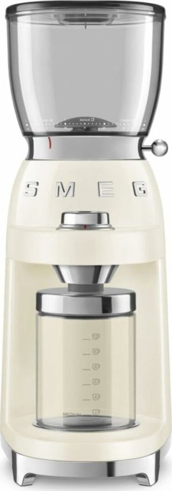 Ηλεκτρικός Μύλος Καφέ Smeg CGF11CREU Διαφανής Κρέμα 150 W 350 g