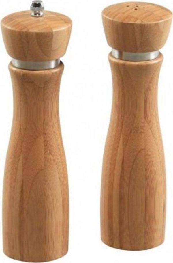 Kesper Σετ Μύλοι Αλατιού και Πιπεριού 2 τεμ., 21.5cm, από Μπαμπού, Φυσικό Χρώμα