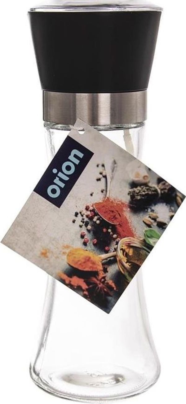 Μύλος μπαχαρικών Orion Μύλος για ΠΙΠΕΡΙ ΑΛΑΤΙ μπαχαρικά γυάλινος χειροκίνητος καθολικός