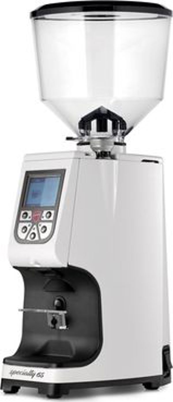 Eureka Atom Specialty 65E - Αυτόματος Μύλος Άλεσης Καφέ με Οθόνη - 65mm - Λευκός