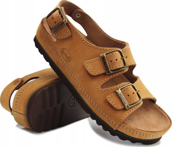 Σανδάλια Mobilex Comfortable Scholl AIR BAG BACK strap BROWN 45 14102658 5038483539323