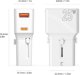 Mobile Origin Ταξιδιωτικός αντάπτορας 25W, EU/US/UK/AU, λευκός (TAD25-2P-WHT)