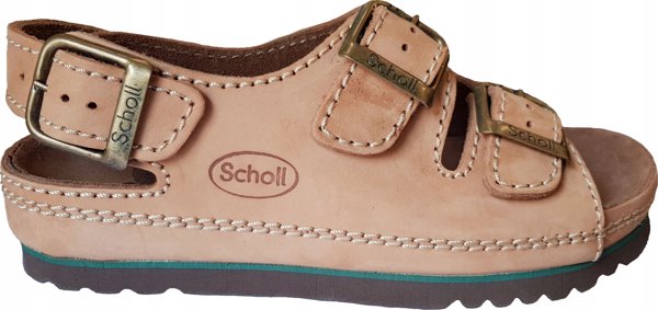 Mobilex Άνετα σανδάλια Scholl AIR BAG BACK STRAP ΚΑΦΕ 41