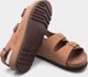 Mobilex Άνετα σανδάλια Scholl AIR BAG BACK STRAP ΚΑΦΕ 41