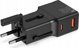 Mobile Origin Travel adapter 25W, EU/US/UK/AU, czarny (TAD25-2P-BLK)