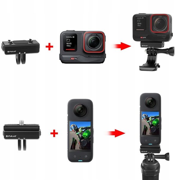 Βάση ταχείας σύνδεσης για GoPro 1/4" Κράτημα για Insta360 Ace Pro X4 / X3 / X2 X / PU965B
