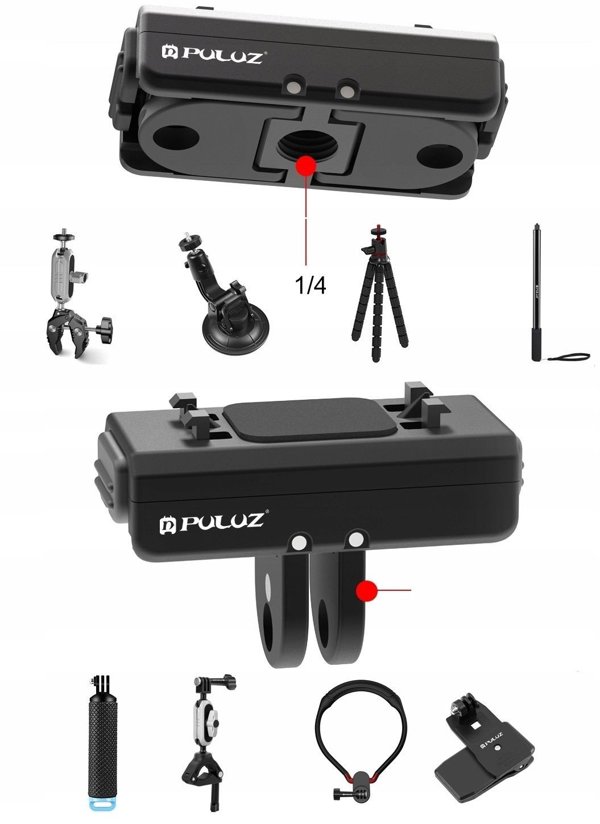 Βάση ταχείας σύνδεσης για GoPro 1/4" Κράτημα για Insta360 Ace Pro X4 / X3 / X2 X / PU965B
