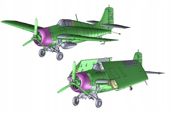 Πλαστικό μοντέλο USN F4F-4 Wildcat Battle of Midway 1/48
