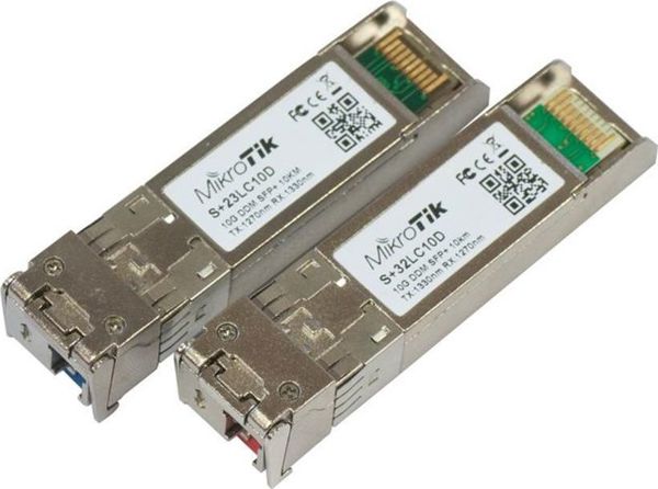 Μονάδα SFP MikroTik S+2332LC10D Διπολικό Single Mode SFP+ 10GbE έως 10km - MT S+2332LC10D