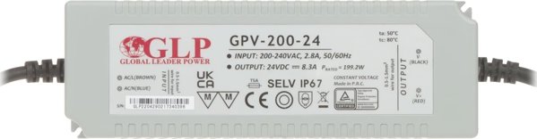 Mojeledy Zasilacz GPV 200W 24V DC ip67 gpv-200-24 led glp