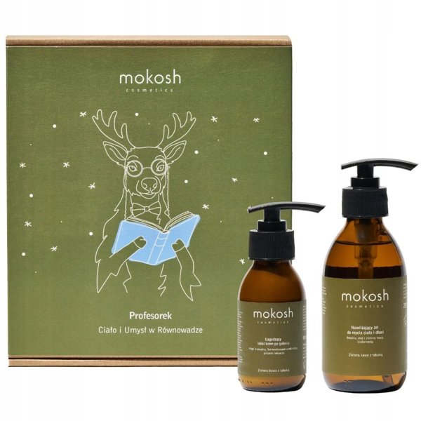 MOKOSH_SET Καθηγητής Ισορροπία Σώματος και Νου - Ενυδατικό τζελ καθαρισμού σώματος και χεριών 200ml + Απαλός ελαφρύς aftershave κρέμα 90ml