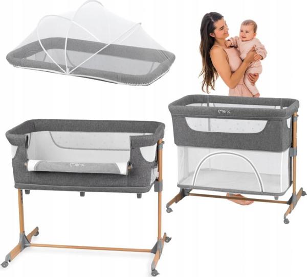 MoMi Κρεβατάκι Προσάρτησης Ταξιδιού 4 σε 1 Smart Bed