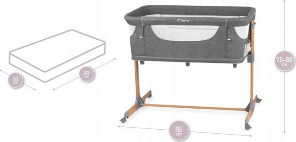 MoMi Κρεβατάκι Προσάρτησης Ταξιδιού 4 σε 1 Smart Bed