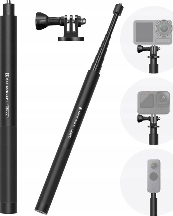 Μονοπόδι Kf Στάντ Μονοπόδι Κοντάρι Selfie Stick 153cm Για Gopro Sjcam Xiaomi Dji Insta360 /  Kf09.132 / Ms07
