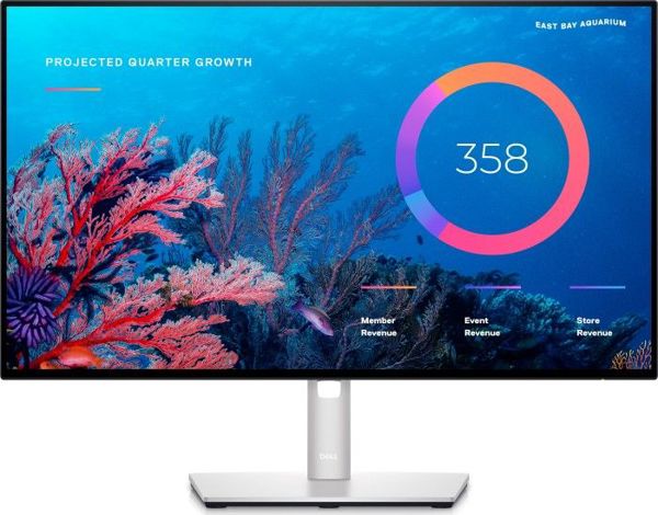 Dell UltraSharp U2422HE Οθόνη 24" Full HD IPS, 100% sRGB, ComfortView Plus, Μαύρο/Ασημί