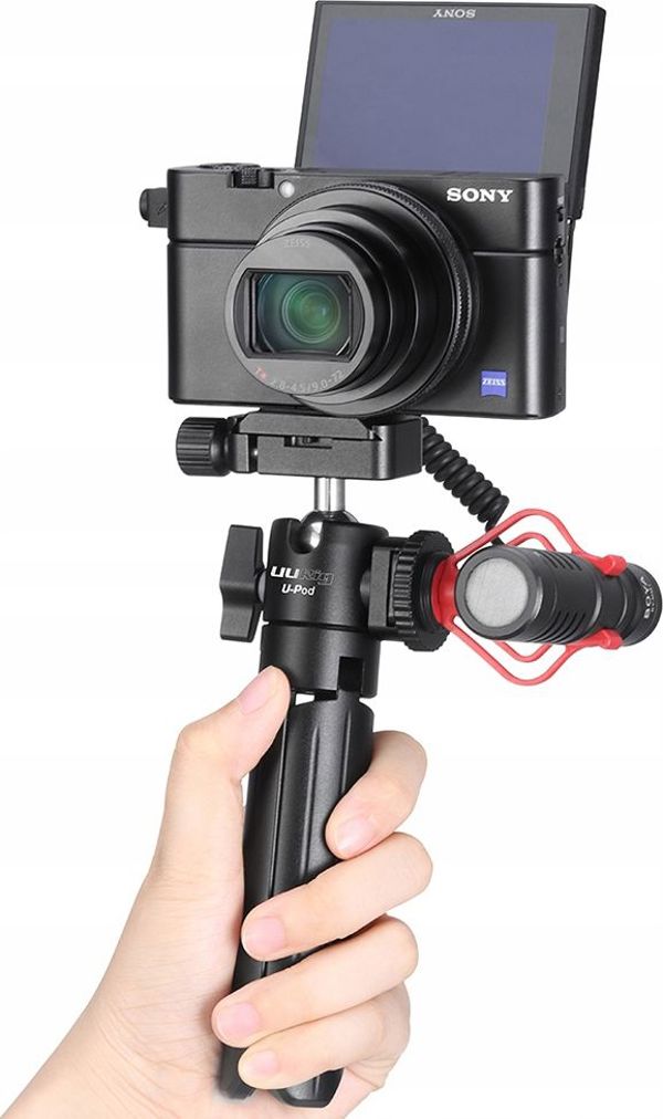 Μονόποδο Ulanzi Στατό Αλουμινίου Για Φωτογραφική Μηχανή Με Στήριγμα Για Μικρόφωνο Iso / Ulanzi U-pod