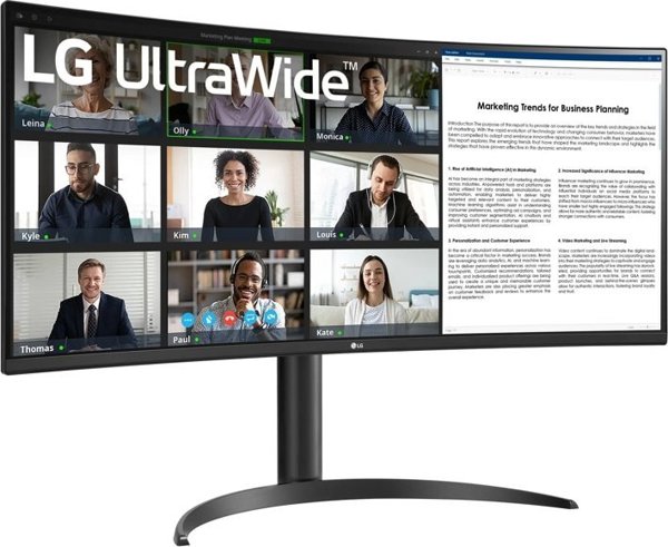 Οθόνη LG LG 34WR55QK-B οθόνη υπολογιστή 86,4 cm (34") 3440 x 1440 px Wide Quad HD Μαύρο