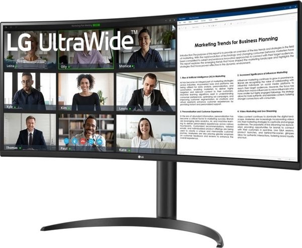 Οθόνη LG LG 34WR55QK-B οθόνη υπολογιστή 86,4 cm (34") 3440 x 1440 px Wide Quad HD Μαύρο