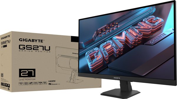 Οθόνη GIGABYTE GS27U EK | 27 " | IPS | UHD | 160 Hz | 1 ms | 3840 x 2160 pixels | 350 cd/m | Ποσότητα θυρών HDMI 2