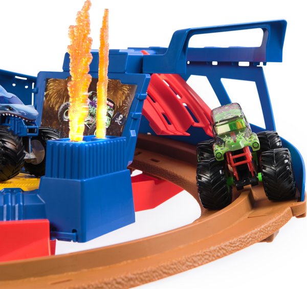 Monster Jam MONSTER JAM launch track with two vehicles Supercharge Speedway, 6071089