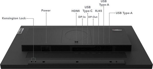 Lenovo ThinkVision T24m-29 Οθόνη 23.8" FHD IPS, 60Hz, 4ms, PIVOT, Ρυθμιζόμενη Βάση (63A5GAT6EU)