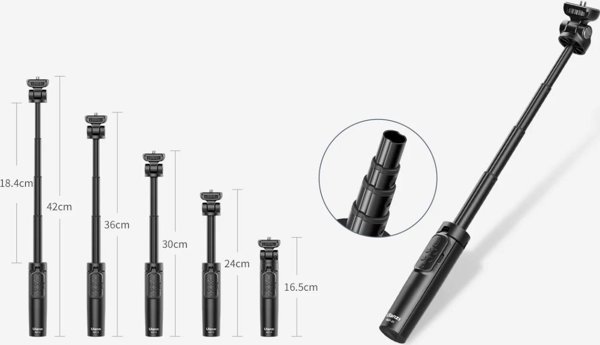 Μονόποδο Ulanzi Στάντ Μονόποδο + Πιλότος Εστίασης Ζουμ Για Κάμερα Canon Sony Nikon / Ulanzi Rmt-01