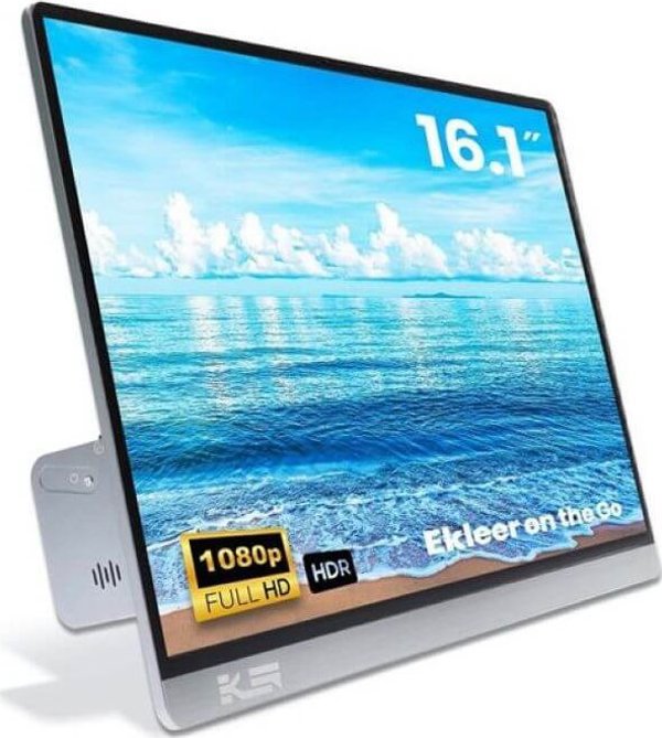 Φορητή Οθόνη LCD Ekleer EKLEER 16" USB Type-C με Θήκη Μεταφοράς