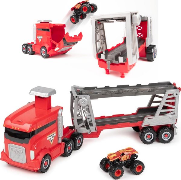 Monster Jam MONSTER JAM 1:64 hauler Launch N Go, 6068319