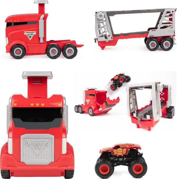 Monster Jam MONSTER JAM 1:64 hauler Launch N Go, 6068319