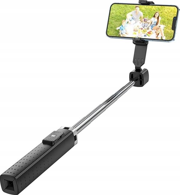 Μονοπόδι Hoco HOCO selfie stick με ασύρματο τηλεχειριστήριο fourpod K18 μαύρο